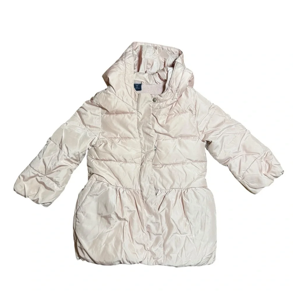 GAP| Baby & Toddler Heavyweight Sherpa-Lined PrimaLoft® Puffer Jacket- Size 4